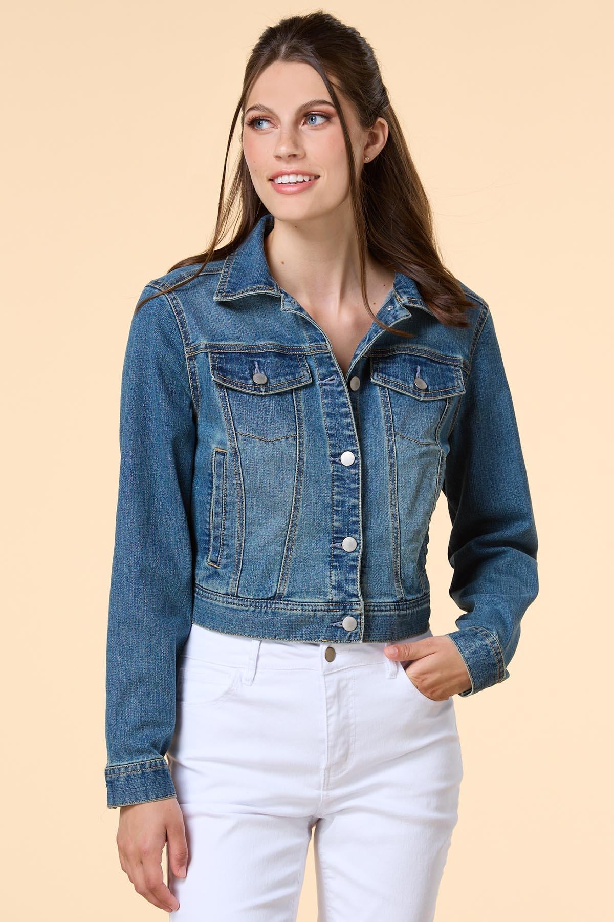 Versona time and time again denim jacket WHITE_DENIM