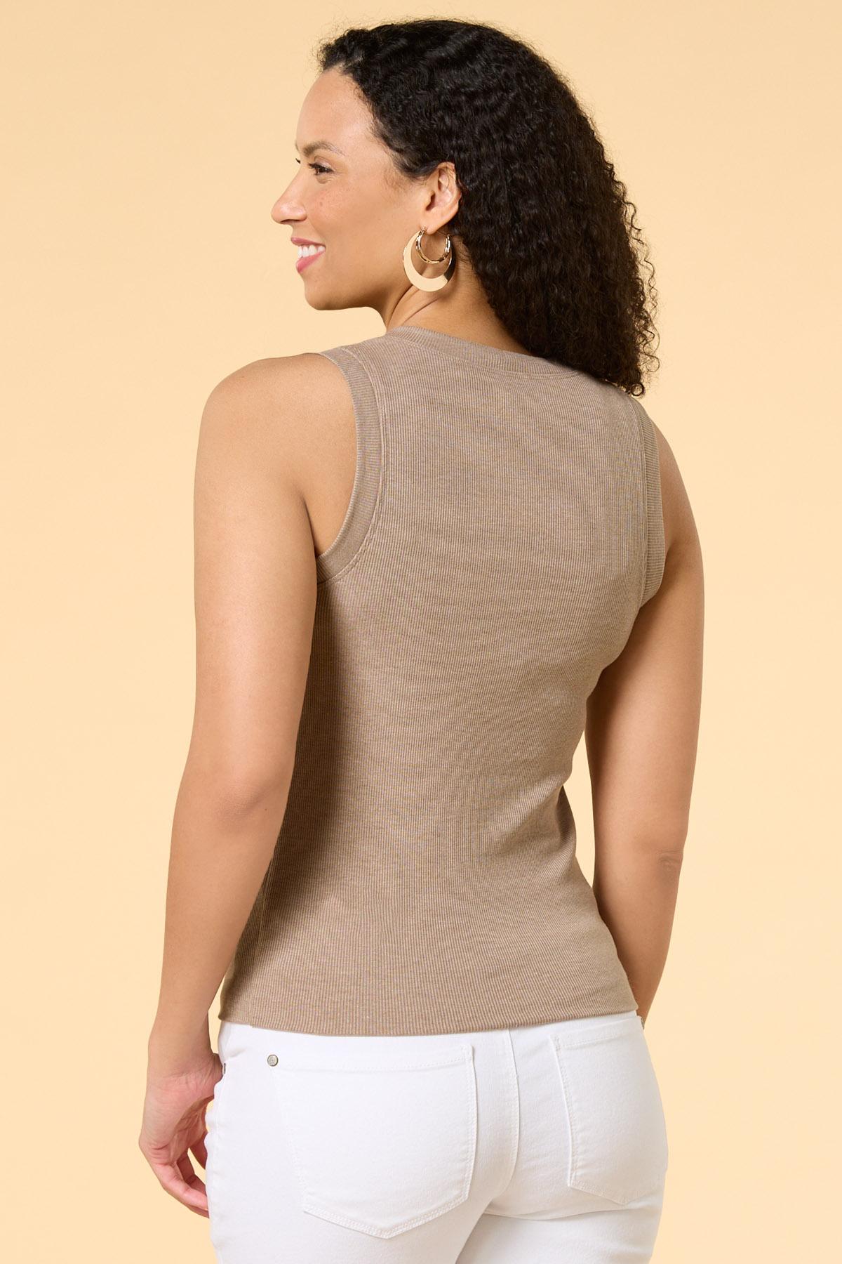 Versona classic ribbed tank WHITE_ALYSSUM