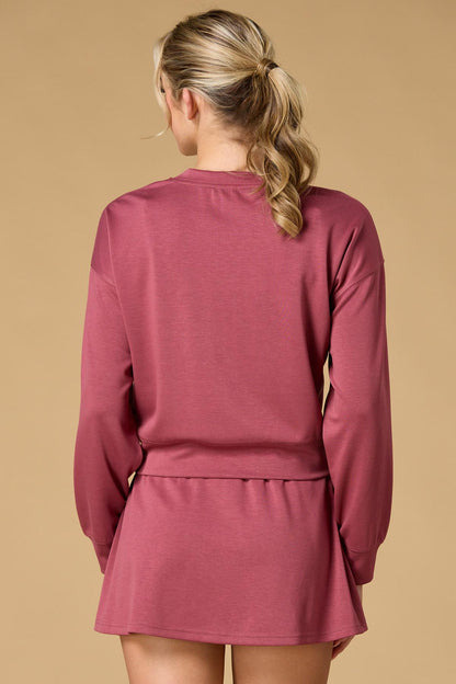 Versona rose tinted glasses pullover