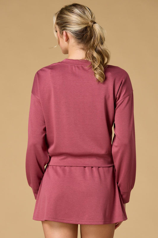Versona rose tinted glasses pullover