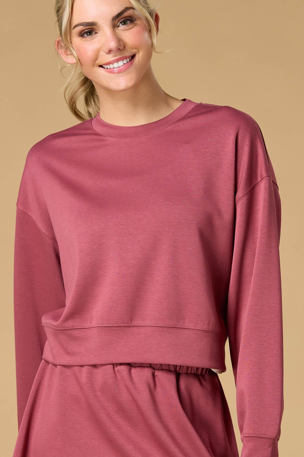 Versona rose tinted glasses pullover