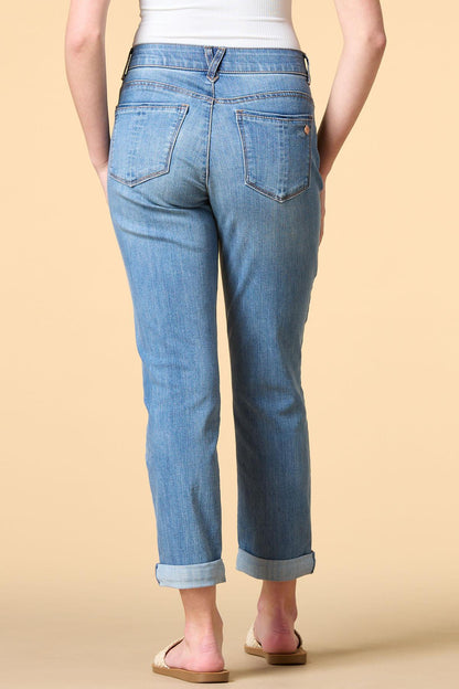 Versona petite hey girlfriend jeans LIGHT_WASH_DENIM