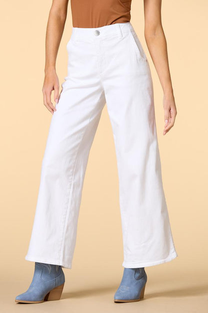 Versona petite tulip season white jeans WHITE_DENIM