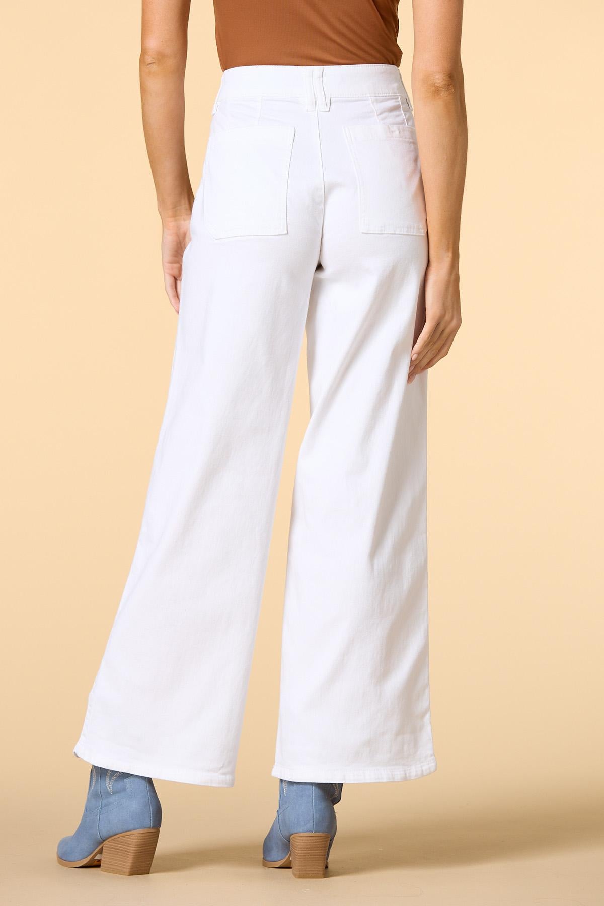 Versona petite tulip season white jeans WHITE_DENIM