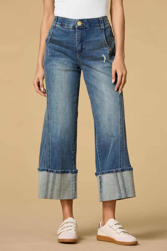 Versona petite cuff and ready jeans MEDIUM_WASH_DENIM