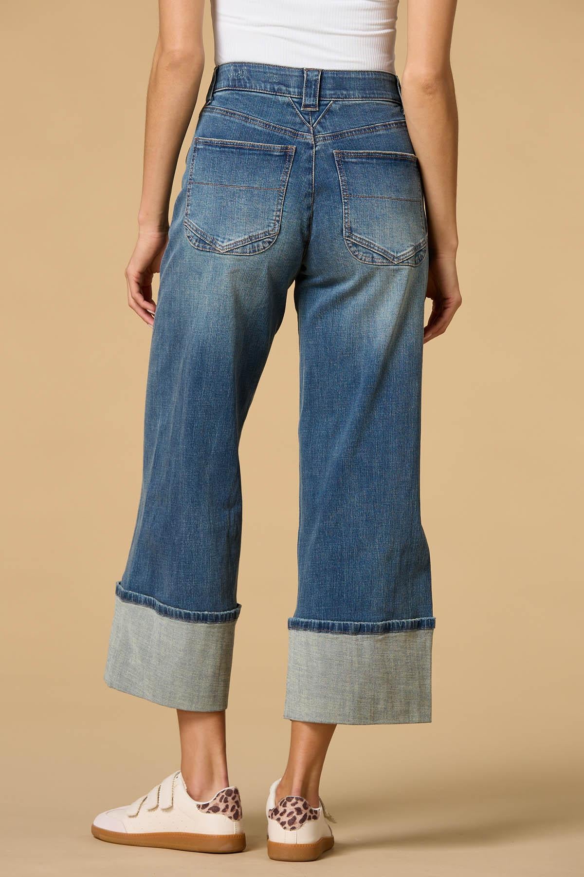 Versona petite cuff and ready jeans MEDIUM_WASH_DENIM