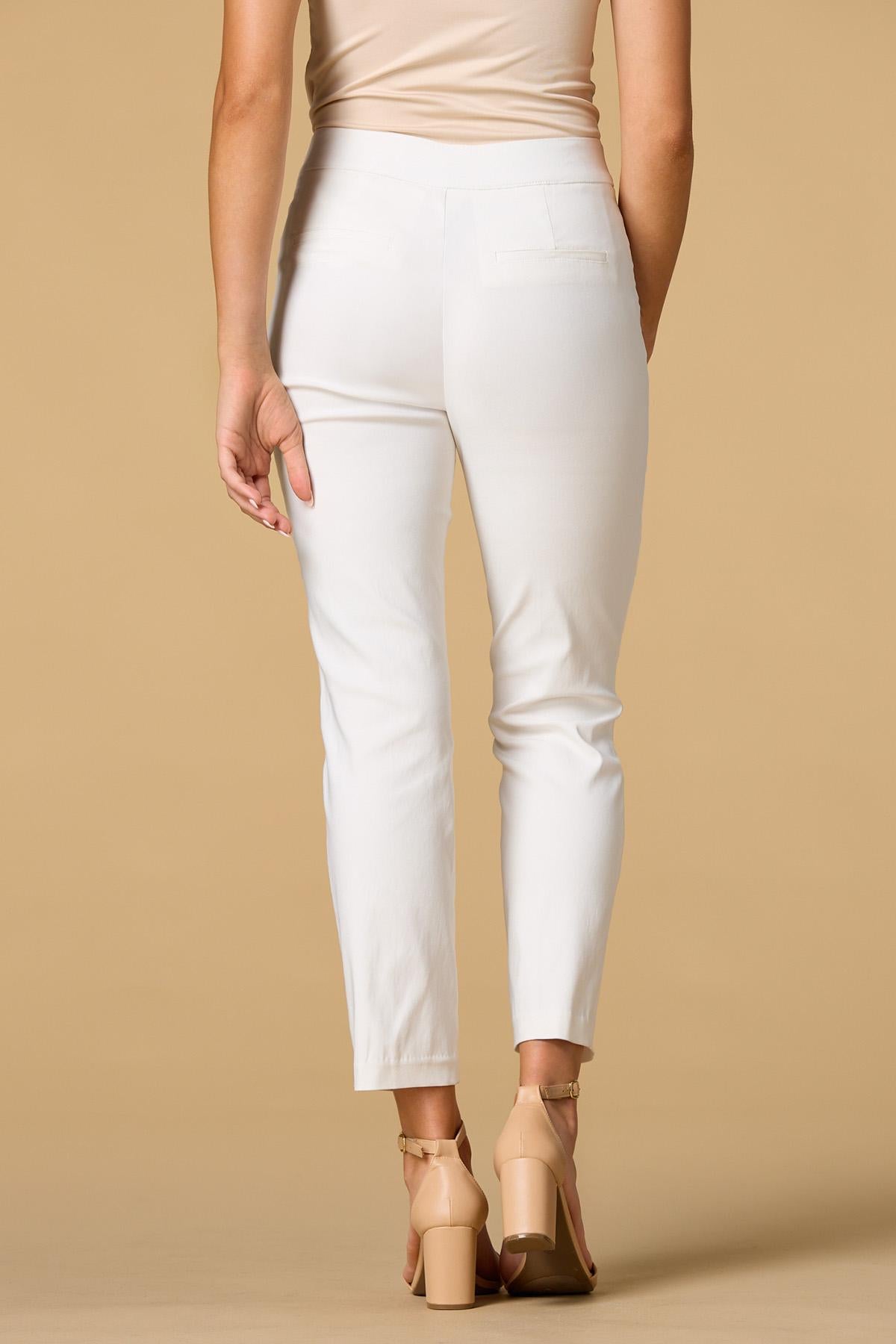 Versona petite slim chance pants WHITE_ALYSSUM