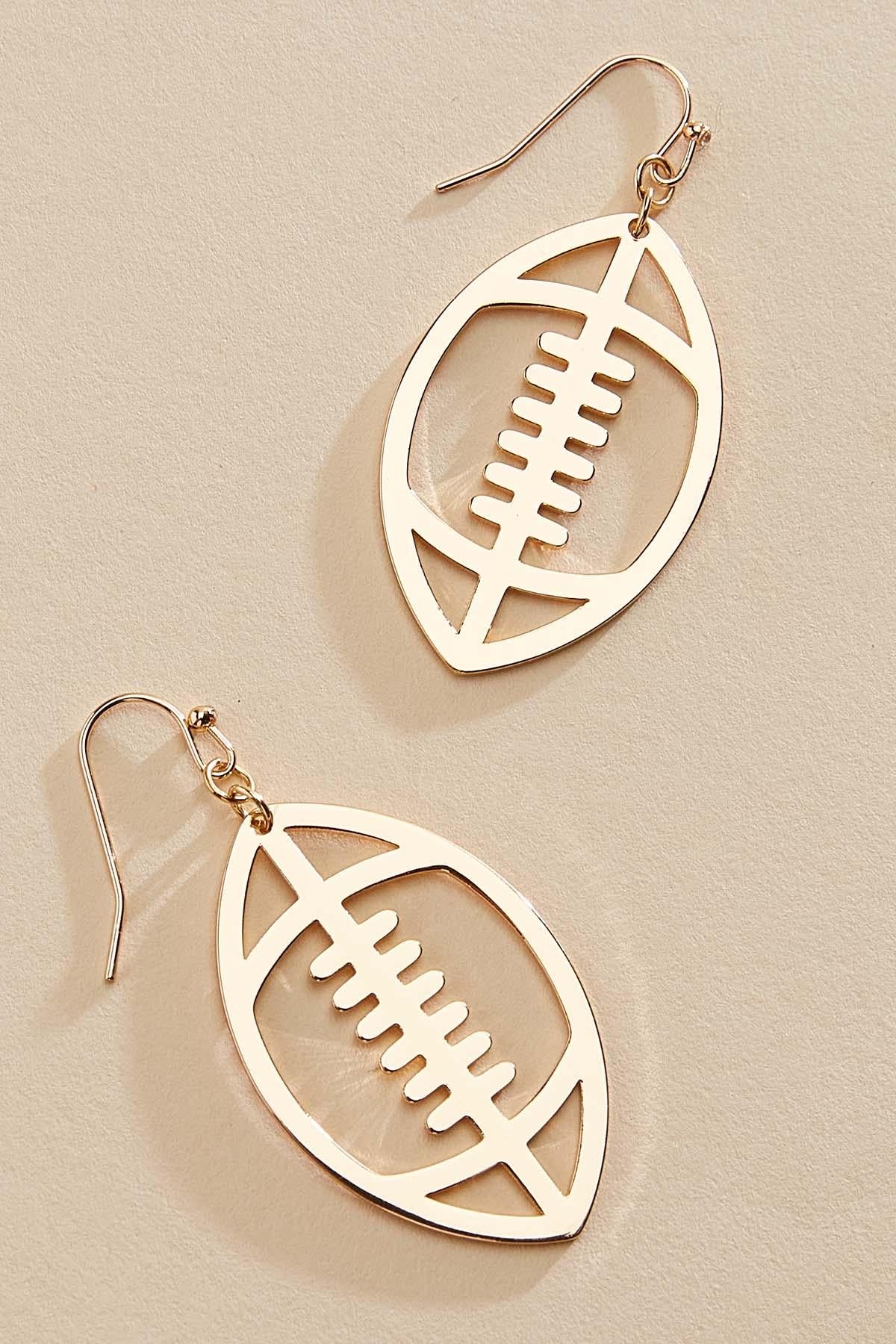 Versona gold football cut out earrings GOLD