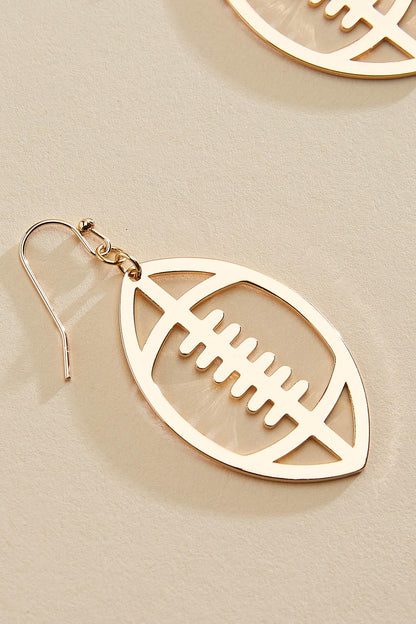 Versona gold football cut out earrings GOLD
