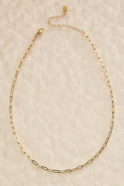 Versona waterproof clip chain necklace GOLD