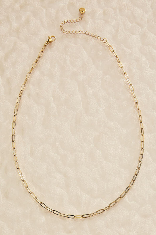 Versona waterproof clip chain necklace GOLD