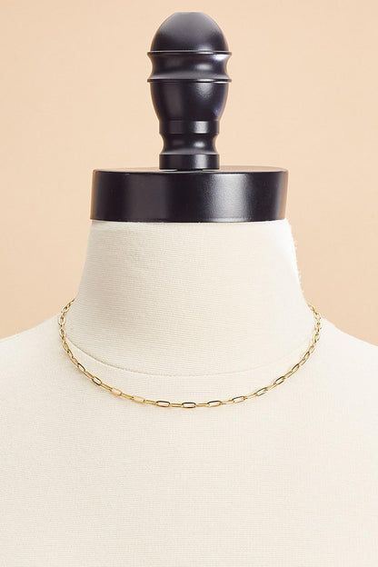 Versona waterproof clip chain necklace GOLD