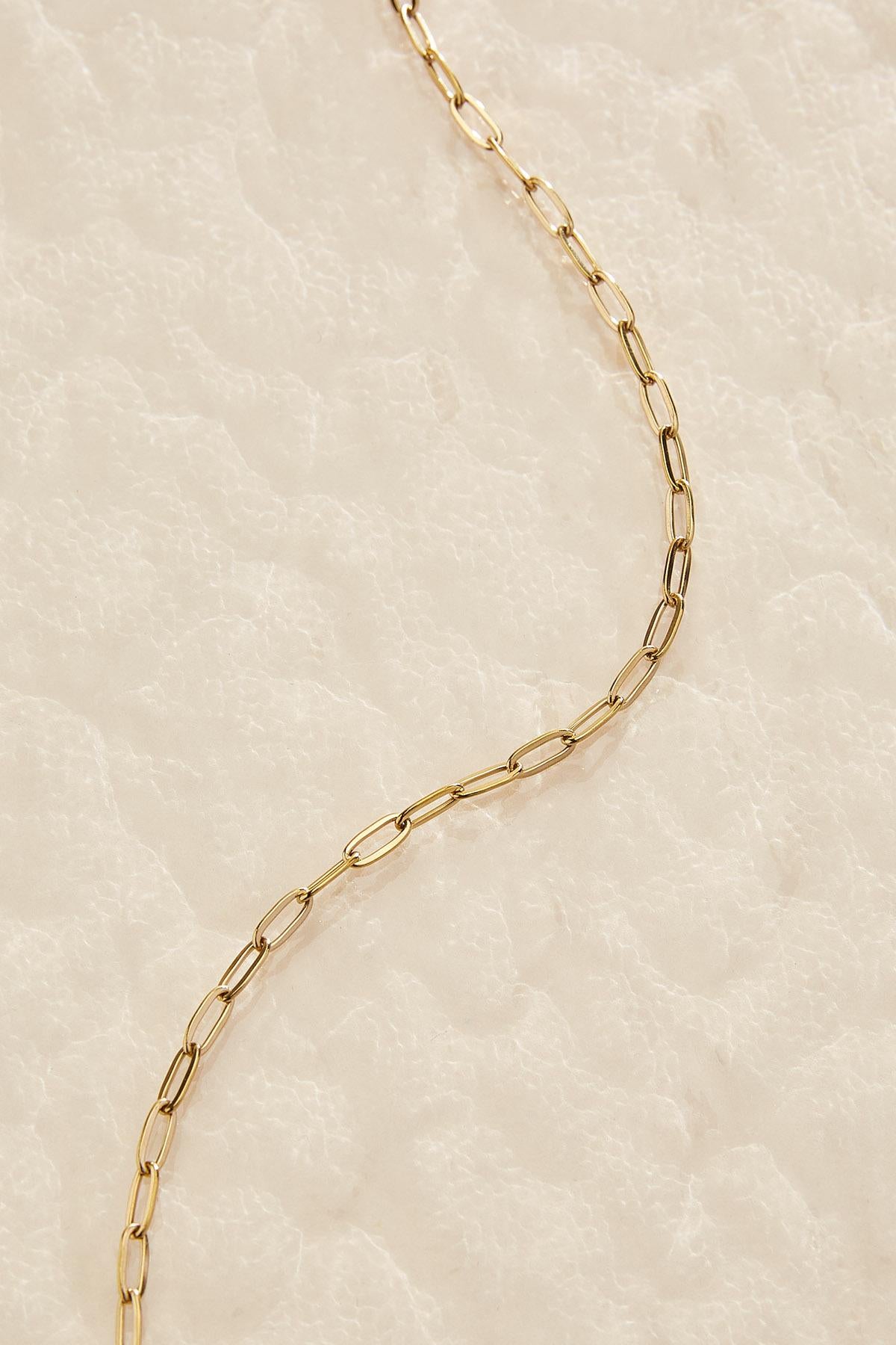 Versona waterproof clip chain necklace GOLD