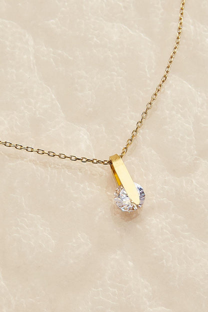 Versona waterproof fidget spinner necklace GOLD