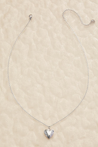 Versona waterproof heart locket necklace GOLD