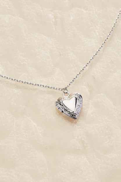 Versona waterproof heart locket necklace GOLD