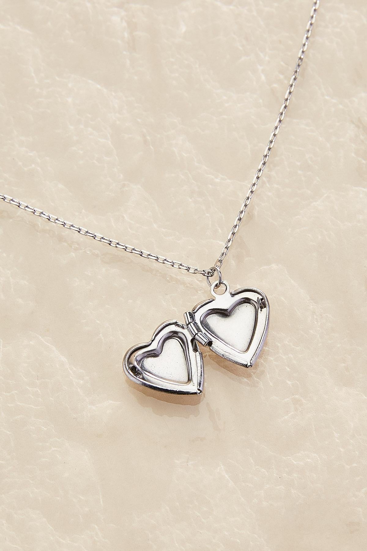 Versona waterproof heart locket necklace GOLD