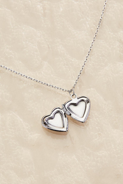 Versona waterproof heart locket necklace GOLD