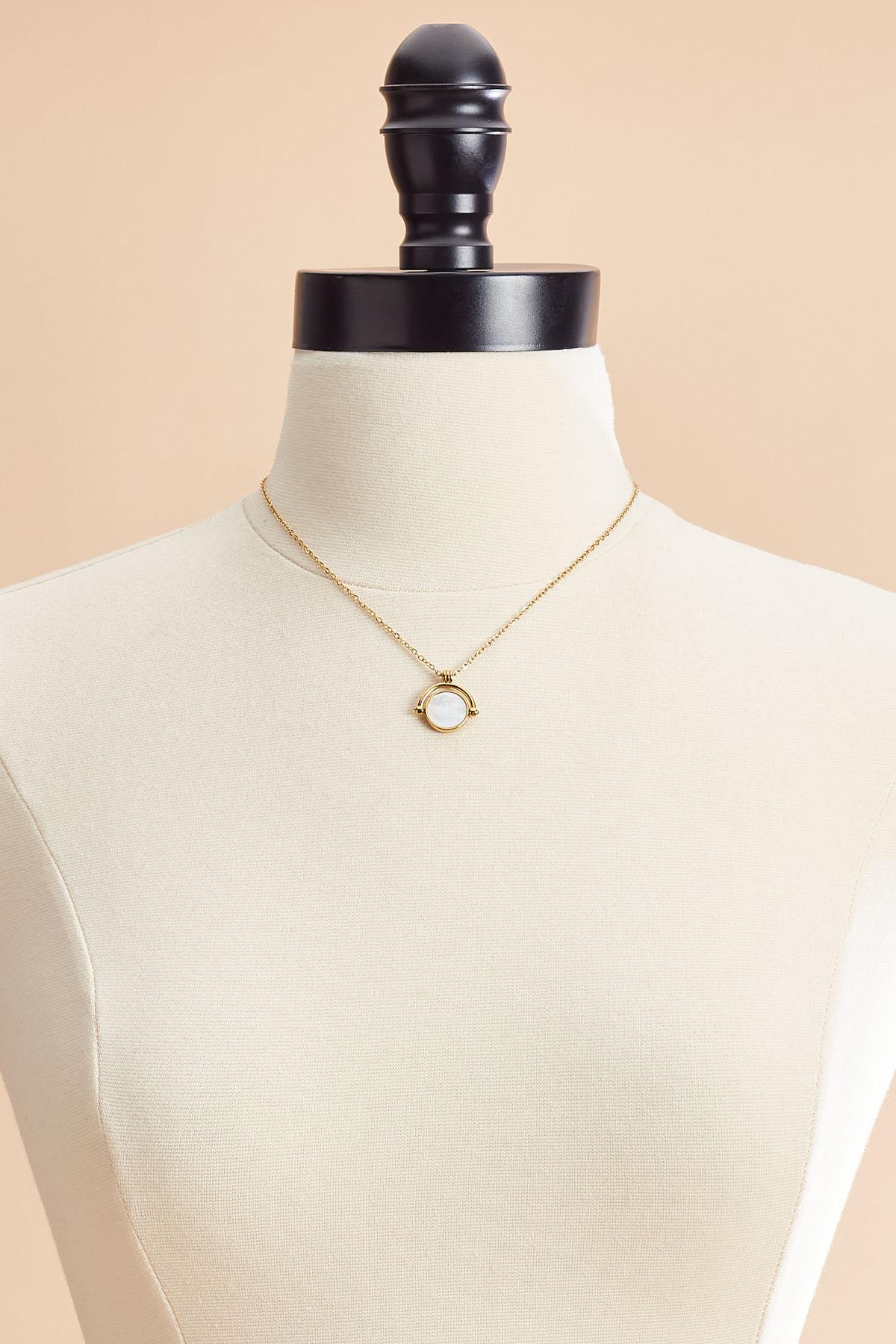 Versona waterproof fidget pendant necklace GOLD