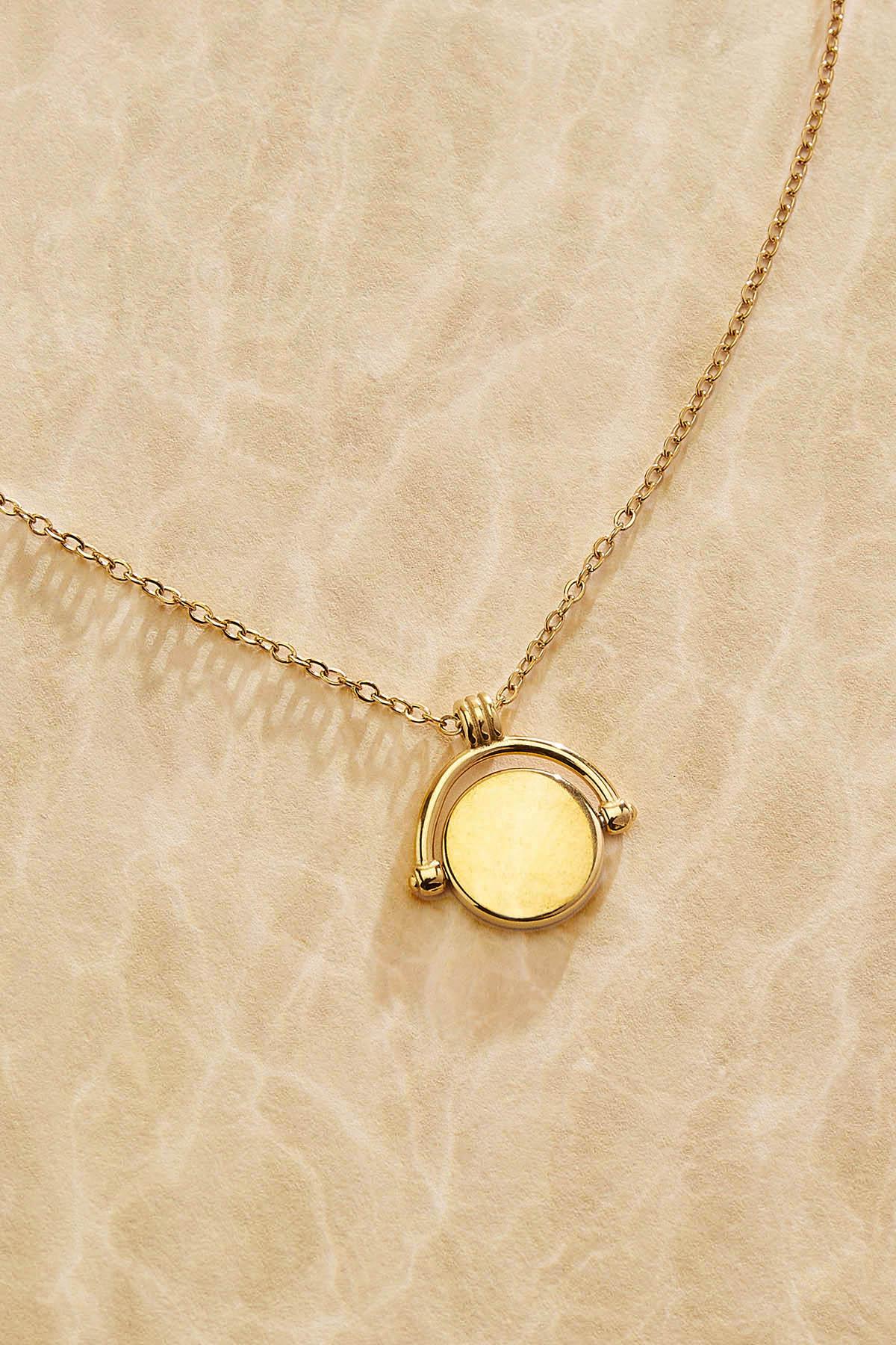 Versona waterproof fidget pendant necklace GOLD