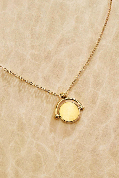 Versona waterproof fidget pendant necklace GOLD