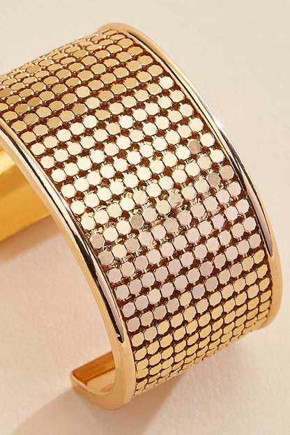 Versona gold textured cuff bracelet GOLD