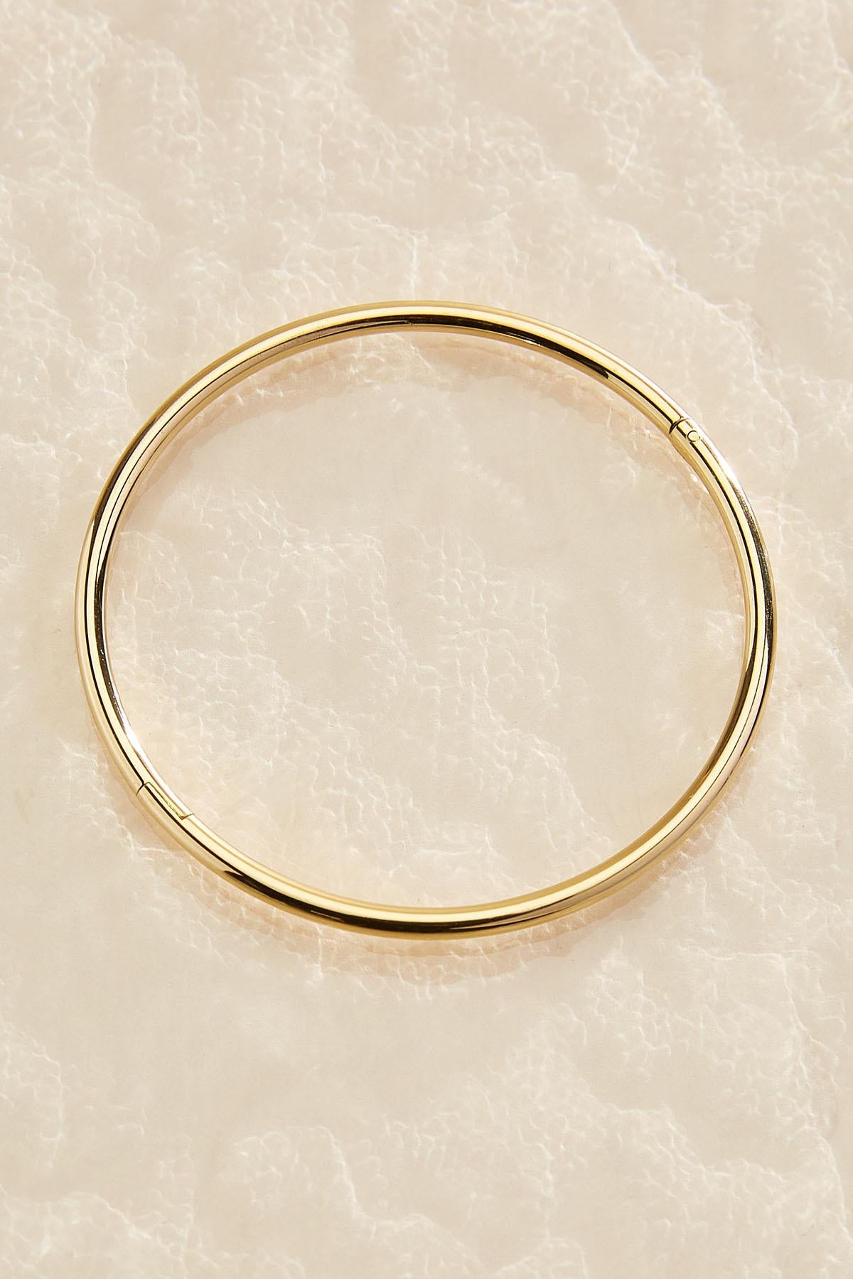 Versona waterproof smooth bangle bracelet GOLD