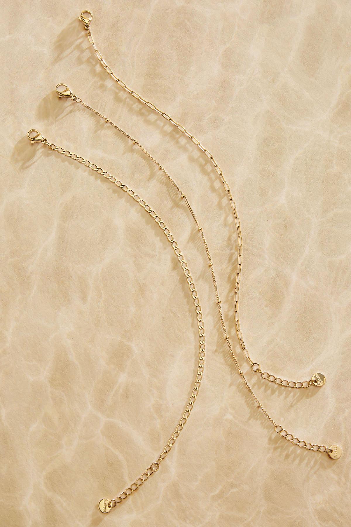 Versona waterproof stainless steel chain bracelet set SILVER
