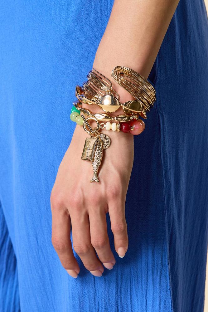 Versona mixed gold bracelet stacking set GOLD