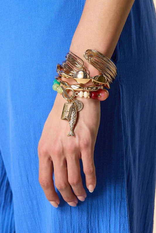 Versona mixed gold bracelet stacking set GOLD