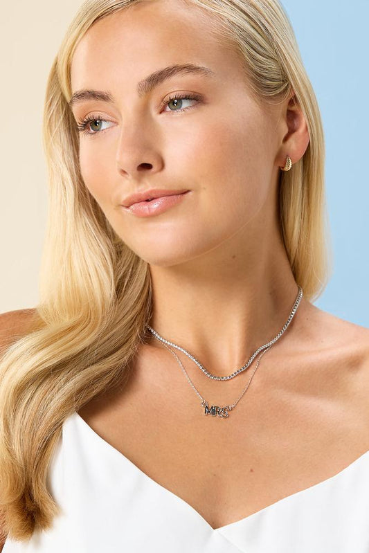 Versona silver mrs necklace SILVER