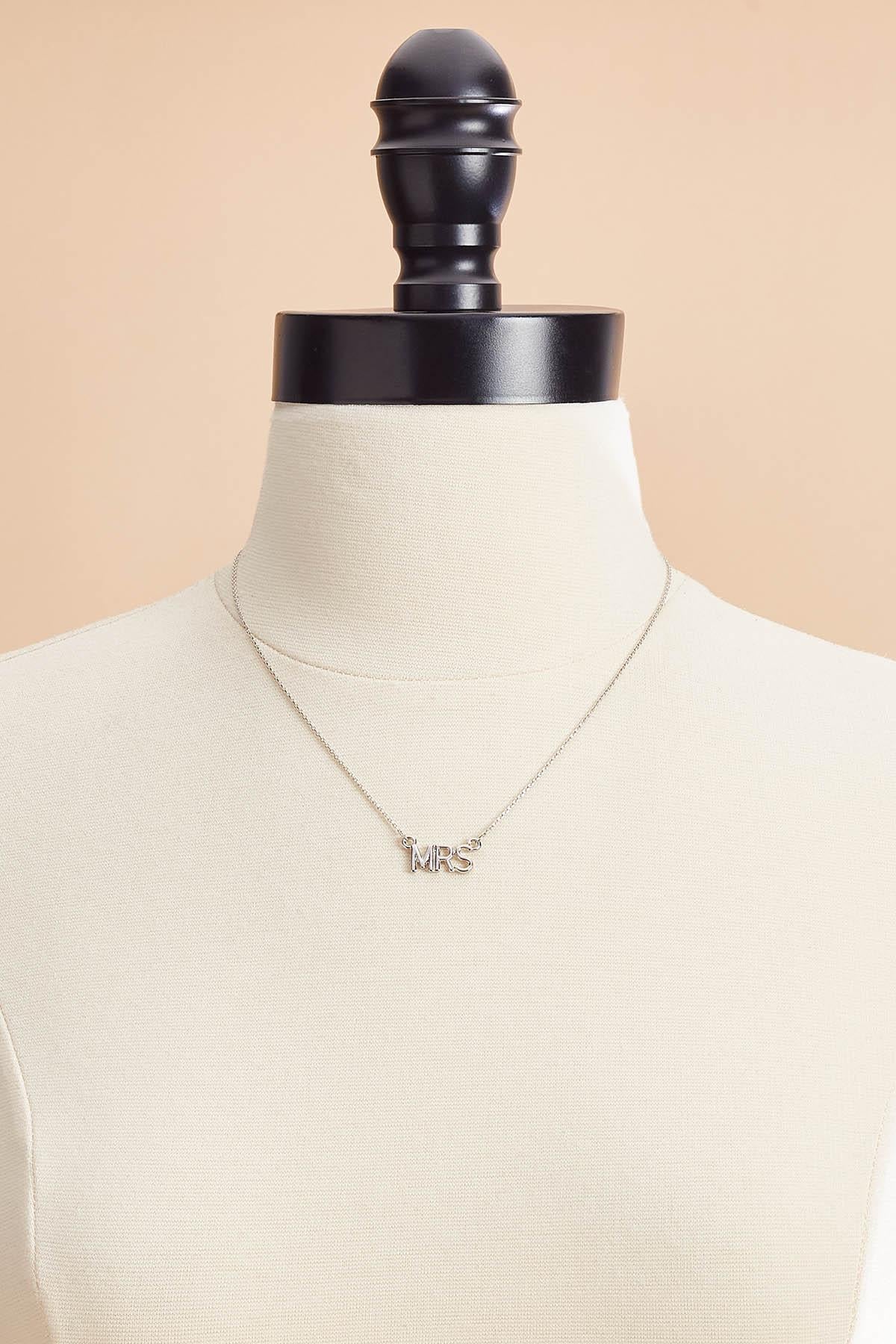 Versona silver mrs necklace SILVER