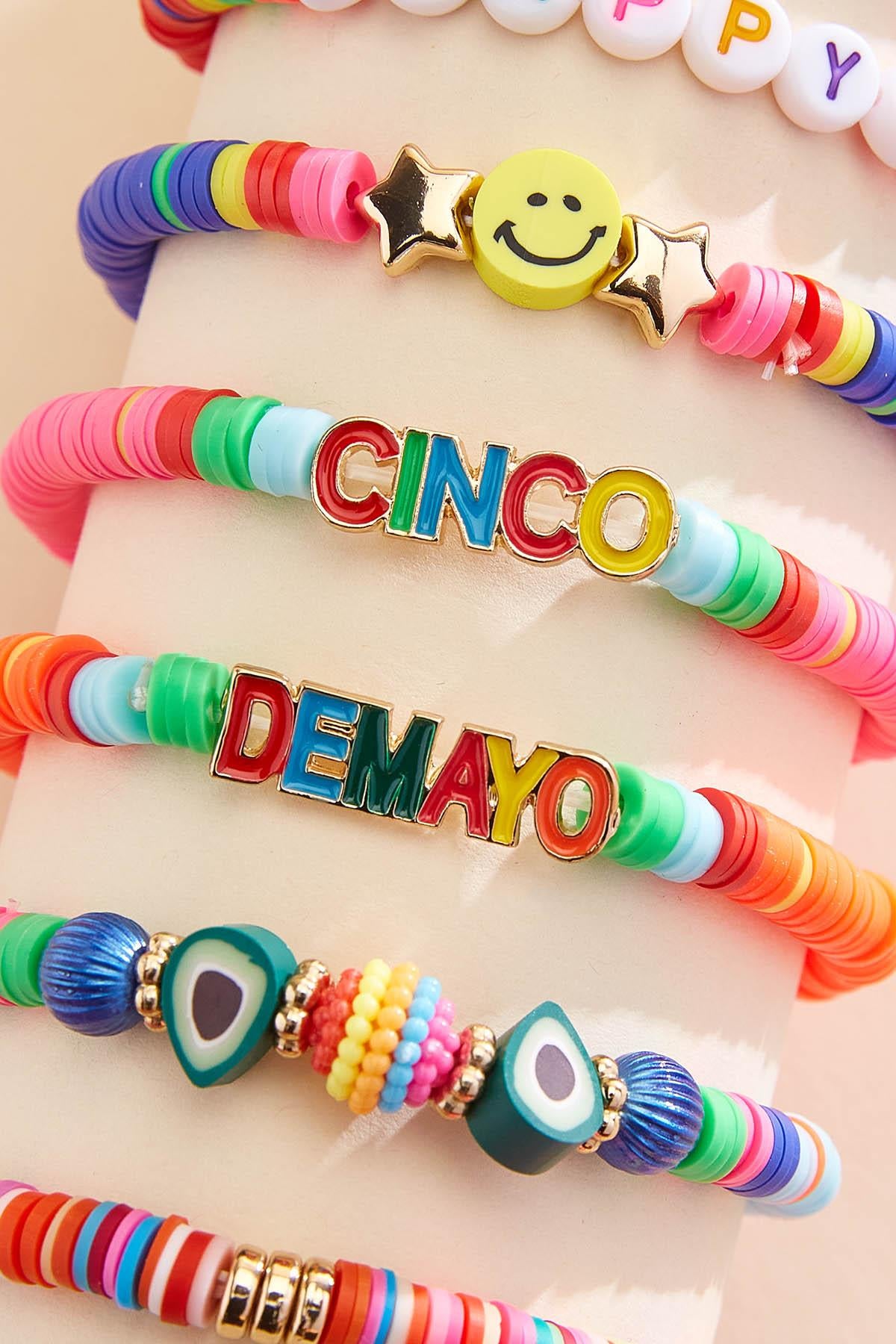 Versona happy cinco de mayo bracelet set GOLD