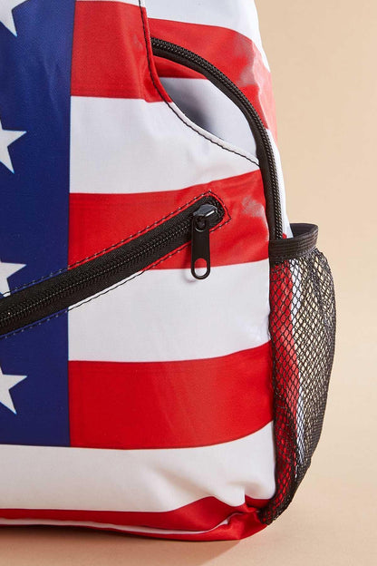 Versona usa flag print sling crossbody PATRIOT_BLUE