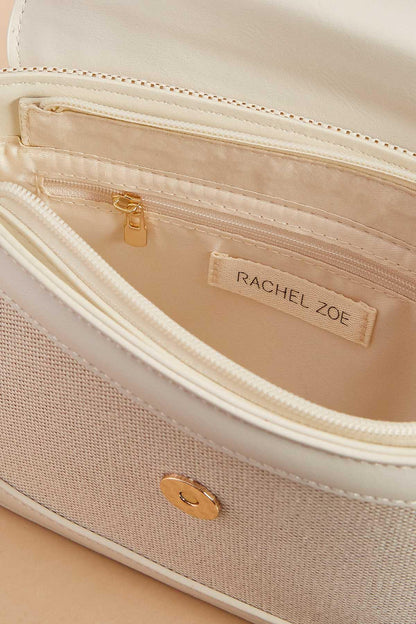 Versona bamboo handle beach crossbody CREAM