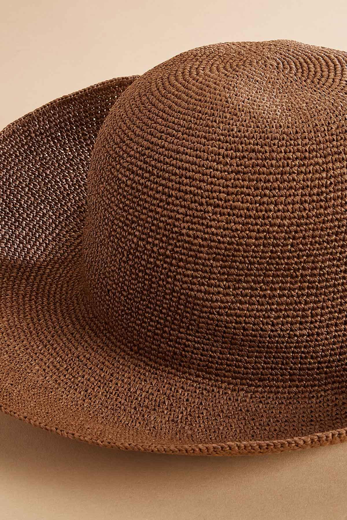Versona straw bucket hat BROWN