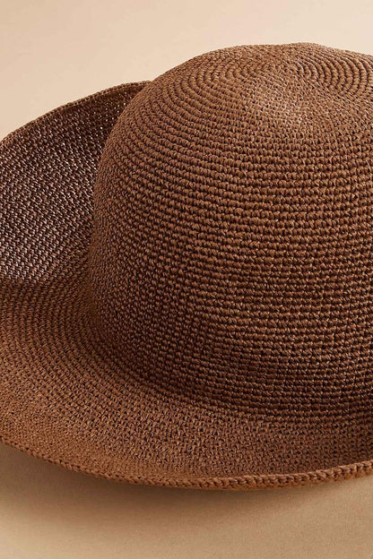 Versona straw bucket hat BROWN