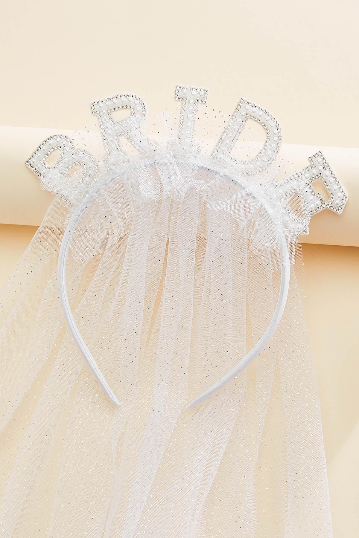 Versona bride veil headband BRIGHT_WHITE