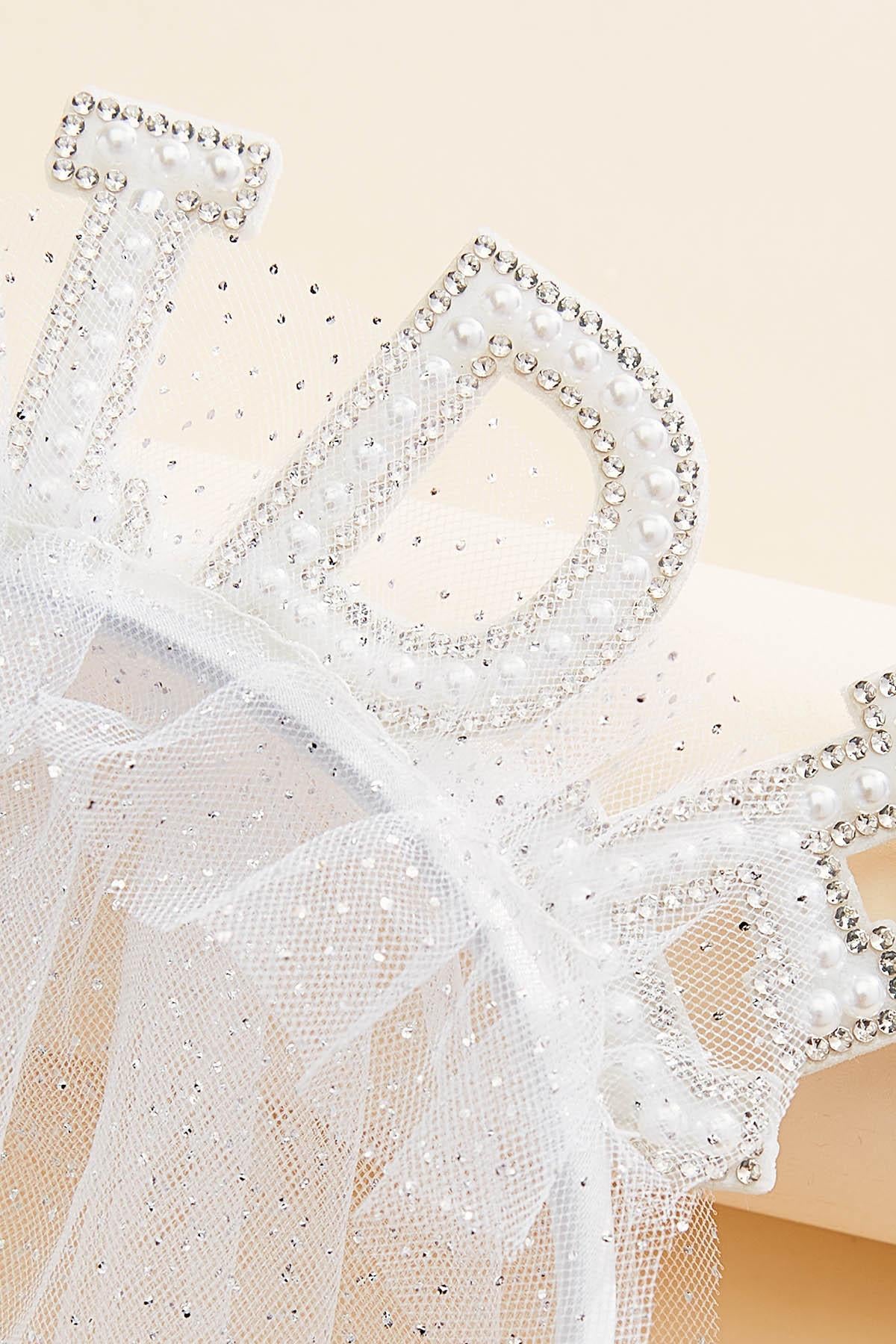 Versona bride veil headband BRIGHT_WHITE