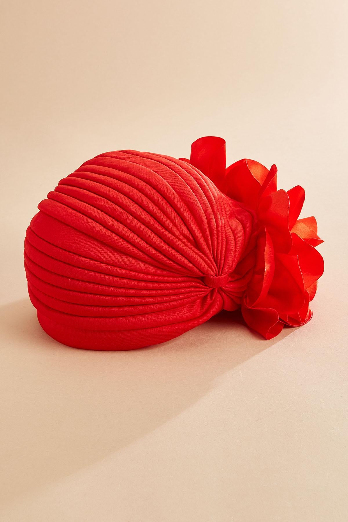 Versona red rose fabric hat RED