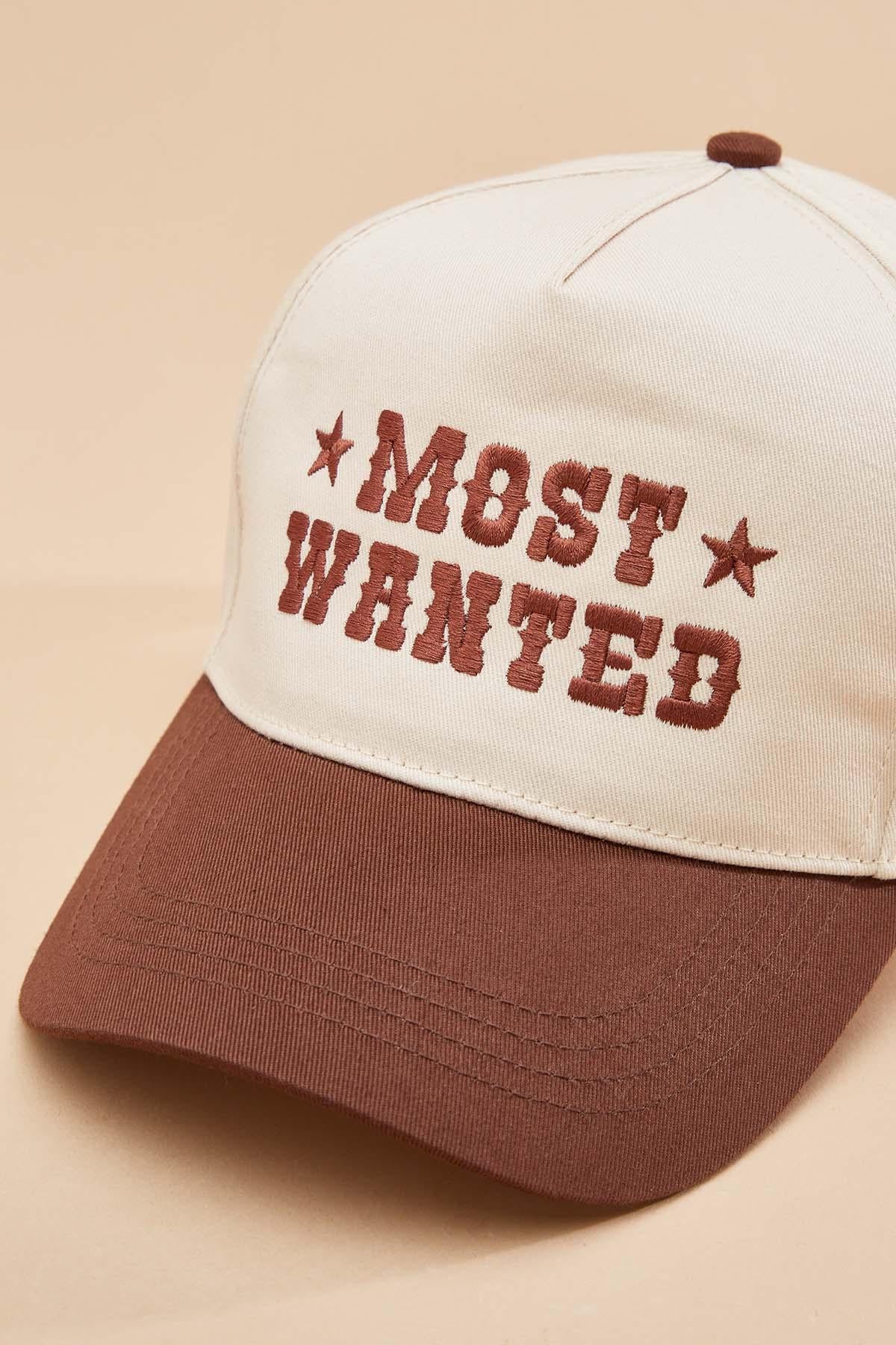 Versona most wanted baseball hat BROWN