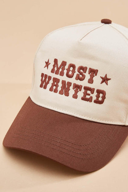 Versona most wanted baseball hat BROWN