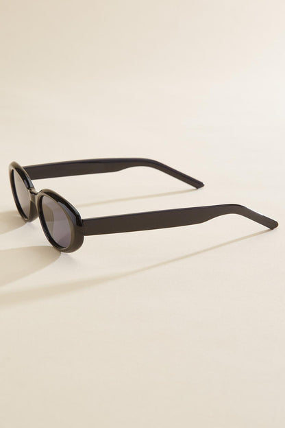 Versona black round frame sunglasses BLACK