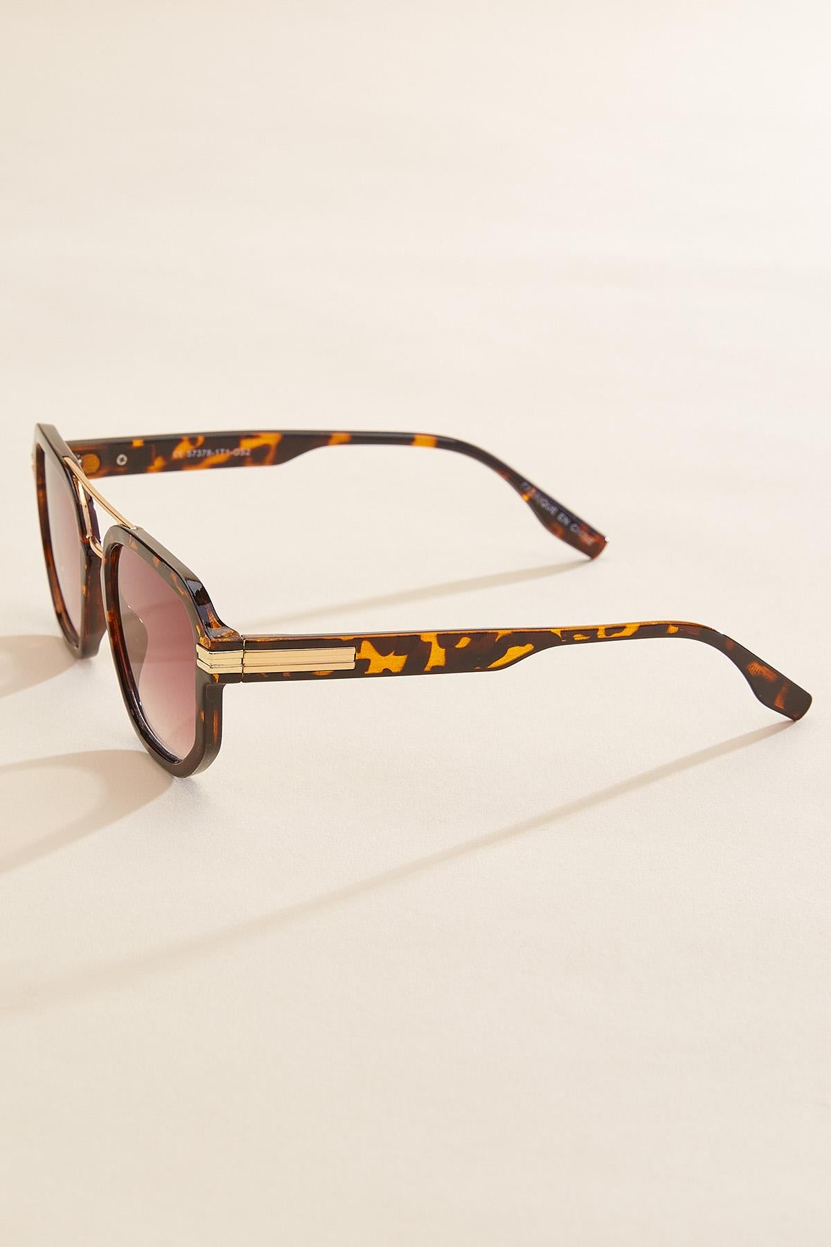 Versona tortoise shell aviator sunglasses TORTOISESHELL