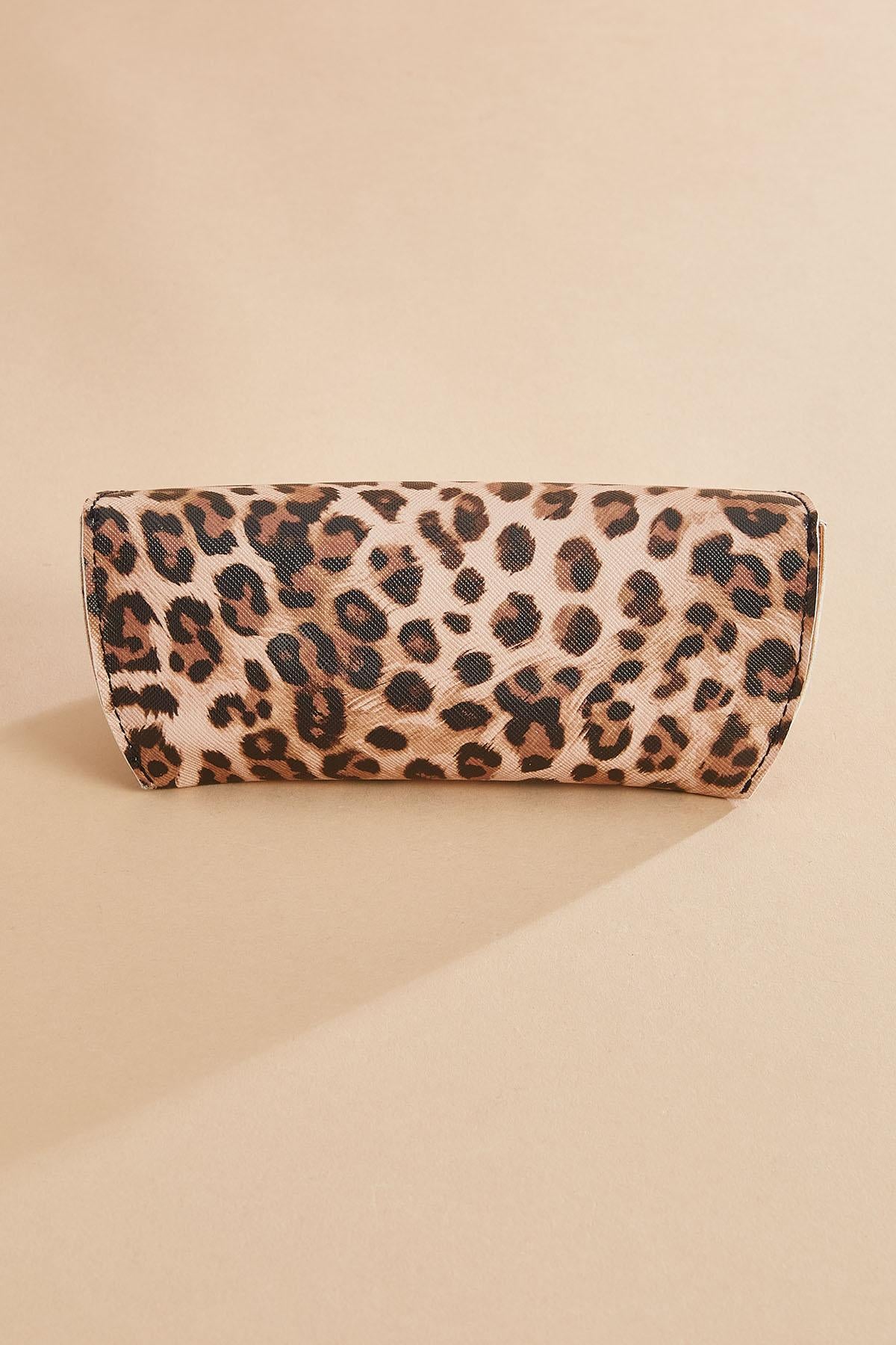 Versona leopard print sunglass case LEOPARD_PATTERN