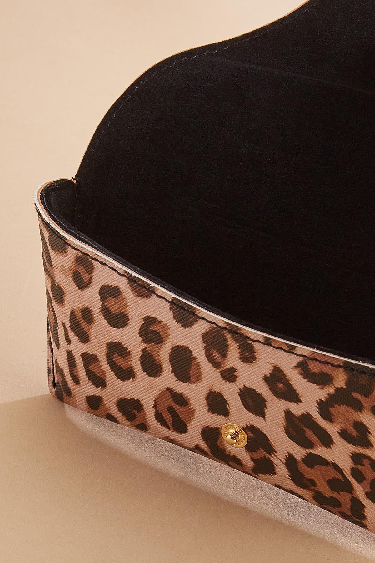 Versona leopard print sunglass case LEOPARD_PATTERN