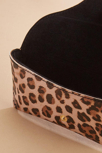 Versona leopard print sunglass case LEOPARD_PATTERN