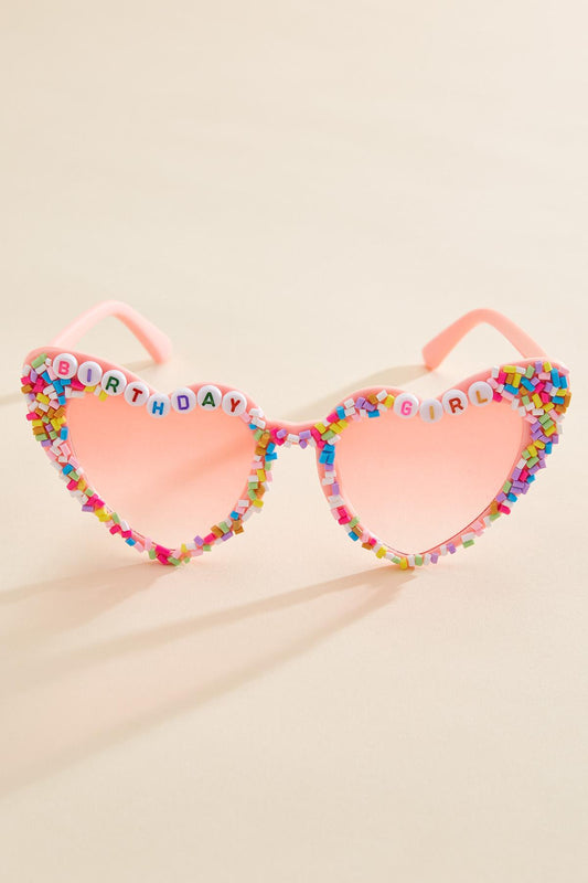 Versona birthday girl heart cat eye sunglasses PINK