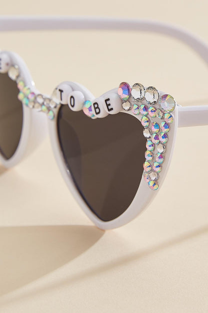 Versona bride to be sunglasses WHITE