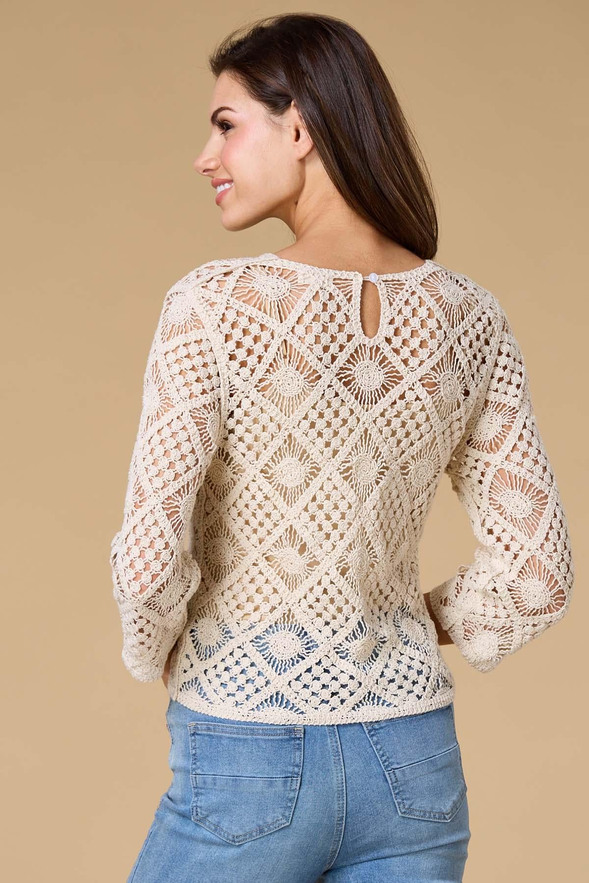 Versona crochet cutie top NATURAL